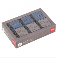 得力71096办公黑橡皮(黑)