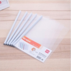 得力(deli) 5532 加宽 A4抽杆文件夹 抽杆夹 报告夹资料夹 可夹60张 颜色随机 5个/袋