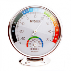 晨光（M&G）经典室内盘式温湿度计高精度温度计湿度计免电池大号/小号 1个装 ARC92570盘式免电池小号