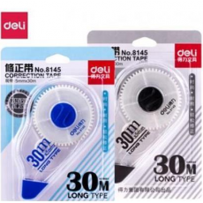 得力（deli）8145 30m加长耐用修正带/改正带/涂改带 30米