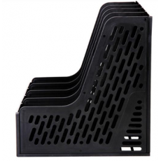 得力 9846 四联文件框/办公文件栏/文件资料架/四栏书架/文件座 办公用品