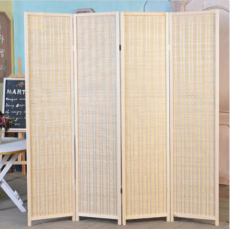 实木屏风隔断无油漆松木折叠玄关办公酒店木质客厅家具装饰简易屏风可移动 原木色180*50