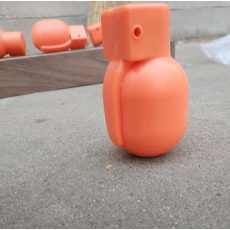 橙色82-2橡胶手雷 军事演习 影视道具训练 仿真模型 塑料