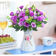 仿真花(单支装带瓶)