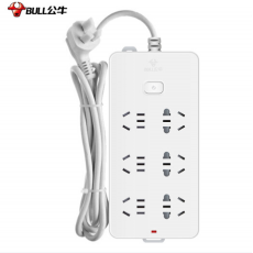 公牛（BULL) GN-109 6位总控全长1.8米 插座/插线板/插排/排插/接线板/拖线板