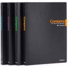 齐心（COMIX） CRB5307 PP活页夹笔记本子/记事本/软抄本 26孔 B5 30页 1个装 黑色