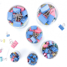 广博彩色燕尾夹长尾票夹大号凤尾夹文具票据夹