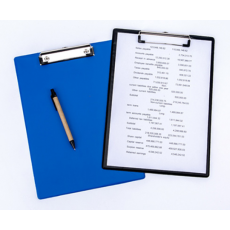 广博(GuangBo)PVC全包胶A4书写垫板 文件夹板 单个颜色随机 WJ6110