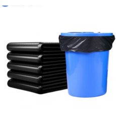 （黑90*100/50只）环卫平口加厚塑料垃圾袋