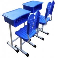 学生课桌椅蓝色