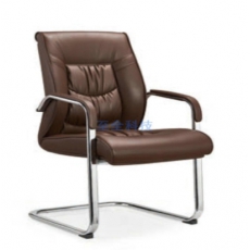 昊丰KY-1689C弓形会议椅（环保皮）咖啡色