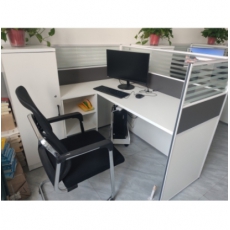 屏风办公桌L型办公卡位办公室桌椅组合2人位员工t办公台卡座f工位