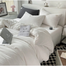 白色被罩磨毛亲肤双人被罩240*240cm