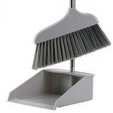 润洗 扫把簸箕套装家用 软毛笤帚扫帚 2件套装