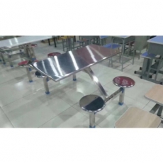 四人位不锈钢餐桌椅