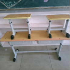 双人升降课桌凳