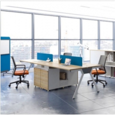 金泰国林 办公家具职员办公桌带抽屉 简约现代办公桌椅组合屏风工位办公桌