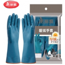 美丽雅胶皮手套加绒