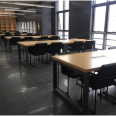 鑫森 钢木阅览桌（防火板）