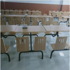 学生 教师弯曲木餐桌椅