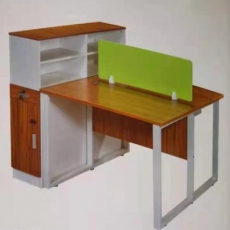 天烑 带隔断、边柜、地柜双人办公桌