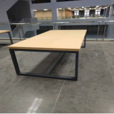 钢木六人阅览桌