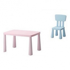 迪泰妮（Ditaini）宜家幼儿园儿童桌椅套装塑料桌子椅子宝宝学习