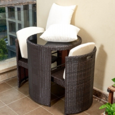 尚馨阁户外庭院桌椅室外休闲藤制藤椅套装露天露台花园铁艺藤编