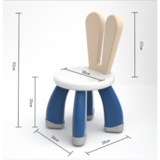 万高（Wangao）儿童玩具积木桌子积木拼装玩具萌兔椅子一把