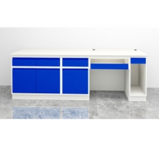 全钢实验边台 实验室仪器工作台储物台支持定制2400*750*800