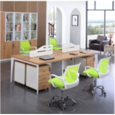 锐达星职员桌办公桌主管电脑桌板式木质员工工作位现代简约-2.4米四人位办公桌-不含柜椅