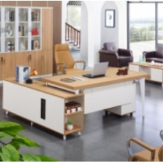 锐达星2米家具经理桌办公桌主管电脑桌员工工作位现代简约带固定长柜