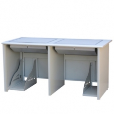 电脑桌学生中学生双人电脑桌学校辅导班课桌