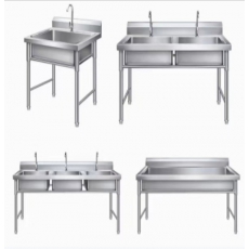 1.2米×70不锈钢双水池