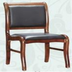 金丽办公家具 01实木会议椅子简约现代皮革靠背椅接待椅电脑椅棋牌凳子办公椅