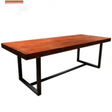 咖啡桌 尺寸1.5m*90cm 钢木结构 桌子采用实木面板 不小于5厘米厚