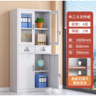 文件柜铁皮柜储物柜抽屉柜钢制办公柜资料柜玻璃柜档案柜凭证柜 中二斗文件柜 1.34mm[超薄款]